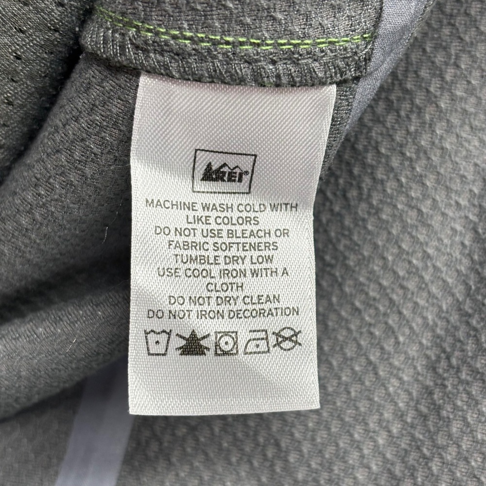 REI Softshell Jacket Womens M Lime Green Hiking Outdoor Full Zip water resistant - Picture 5 of 13
